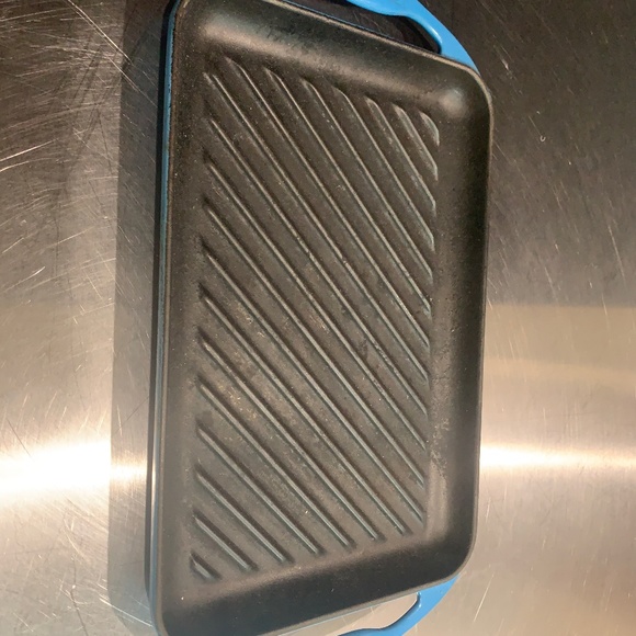 Le Creuset Skinny Grill in Cobalt Blue (rare retired piece) - Picture 1 of 2
